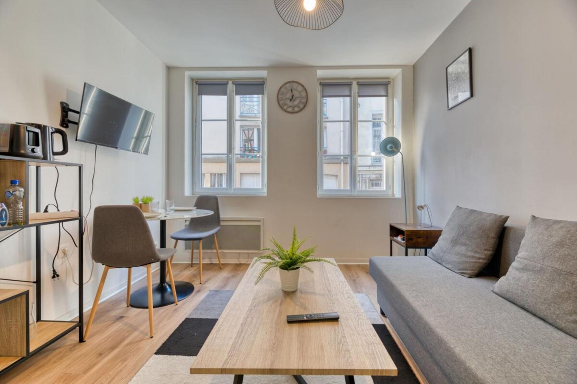 Le Thibaut Studio Renove Au Coeur De Rouen Exteriör bild